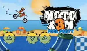 Moto X3M Pool Party logo